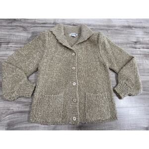Vintage Adele Joyce Women's Wool Blend Cardigan Long Sleeve Sweater - Size S